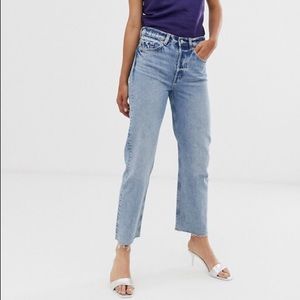 & Other Stories Straight Leg Raw Hem Jeans